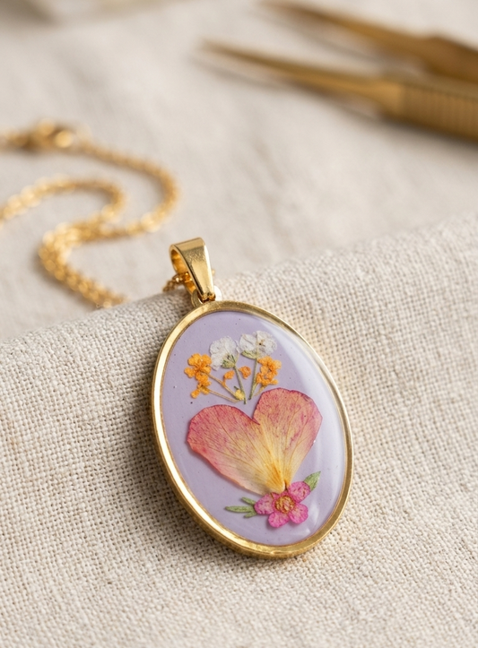 Ciondolo Cuore di Lavanda