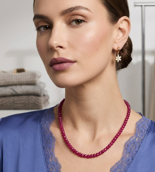 Collana Giada Ruby