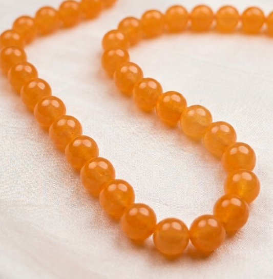 Collana Giada Arancio
