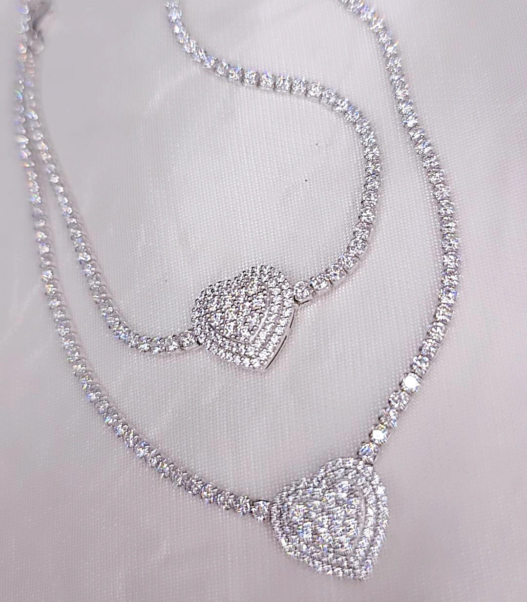 Collana Tennis Heart