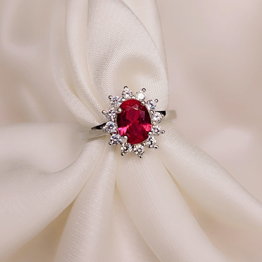 Anello Red Flower
