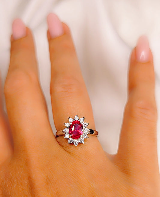 Anello Red Flower