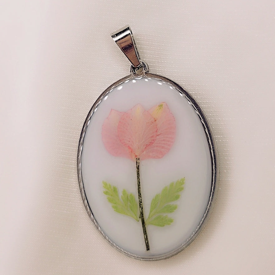 Ciondolo Big Roseline silver