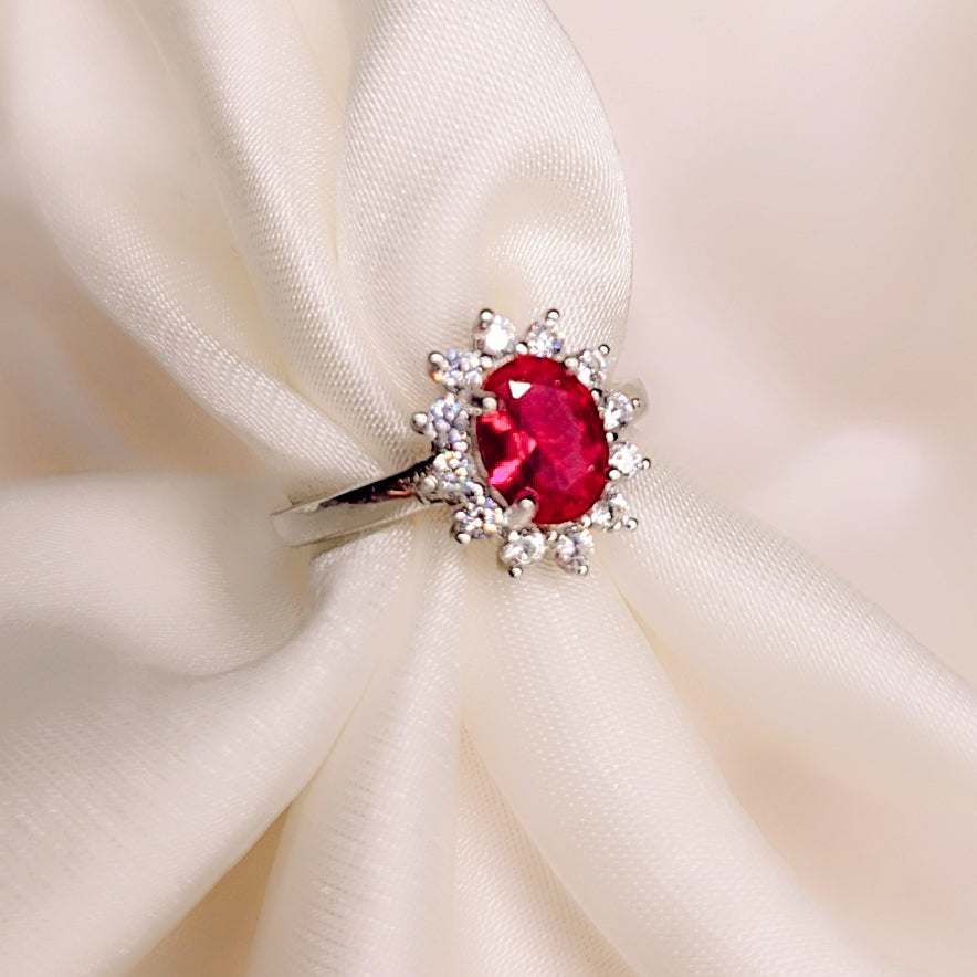 Anello Red Flower
