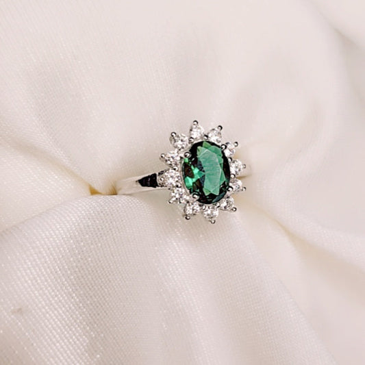 Anello Green Flower