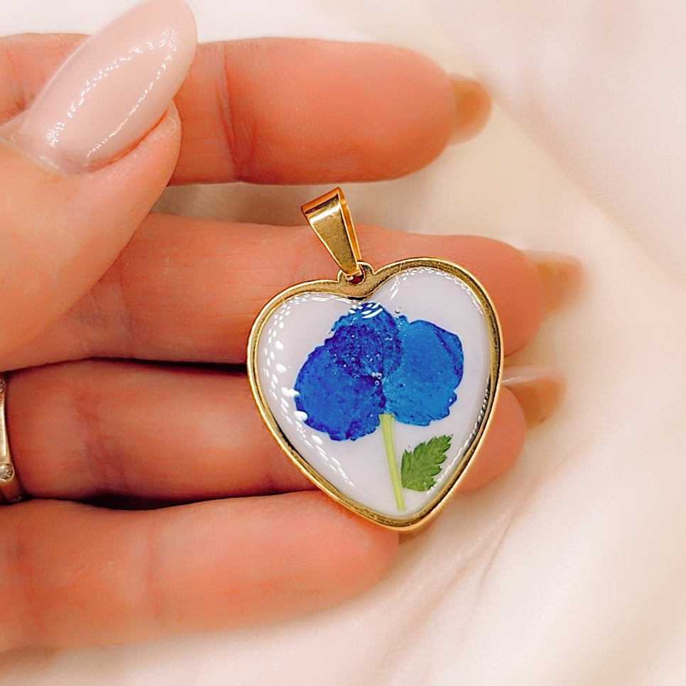 Ciondolo Heart blue
