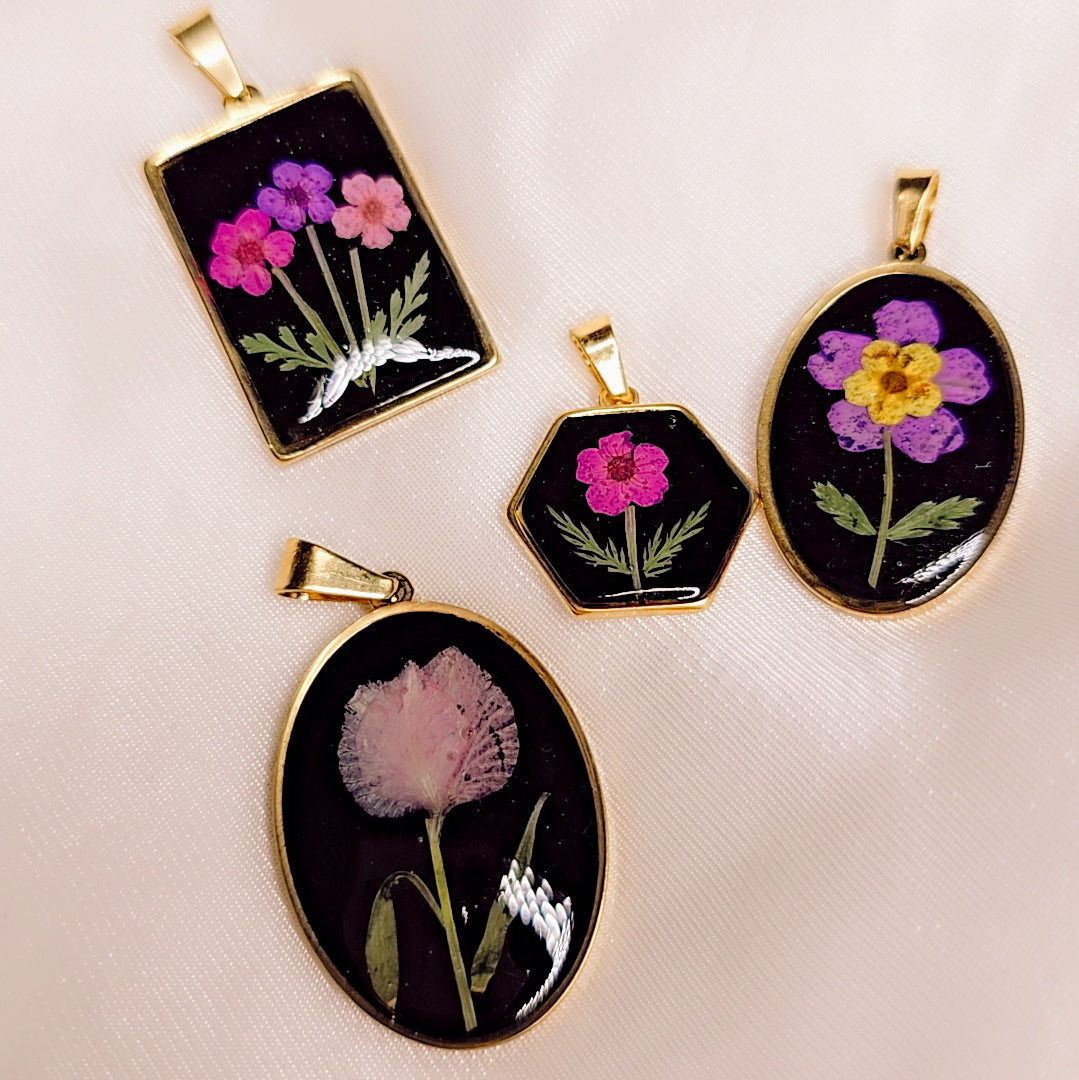 Ciondolo Black Rose
