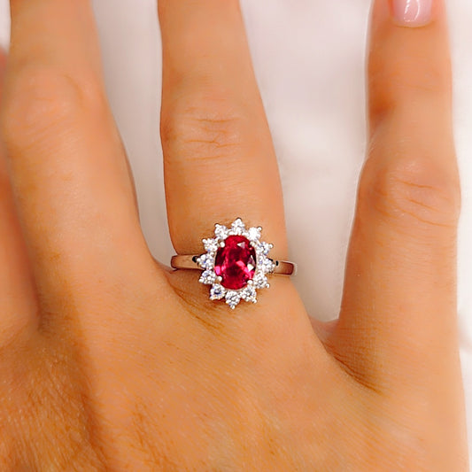 Anello Red Flower