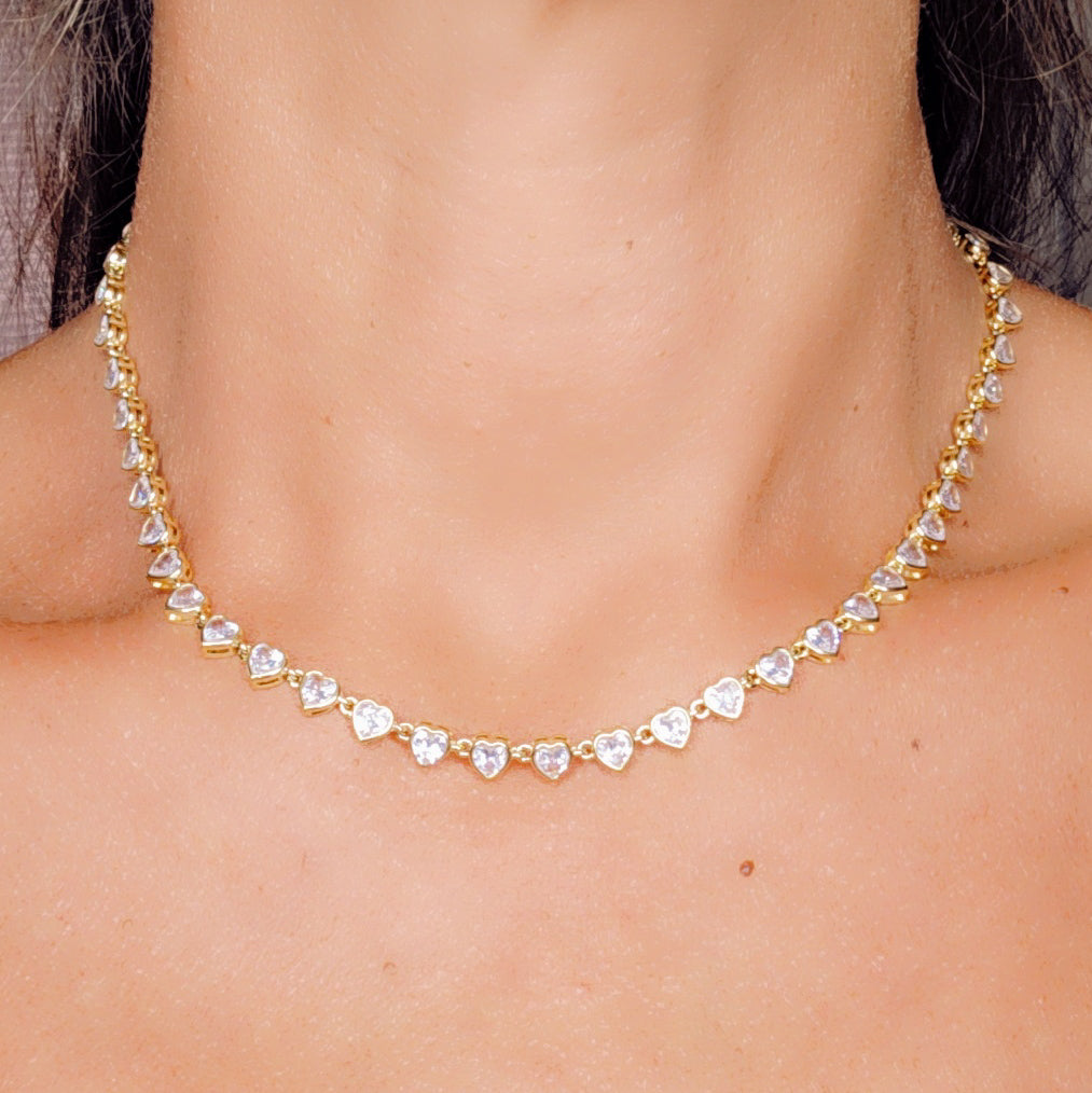 Collana Sparkly Heart