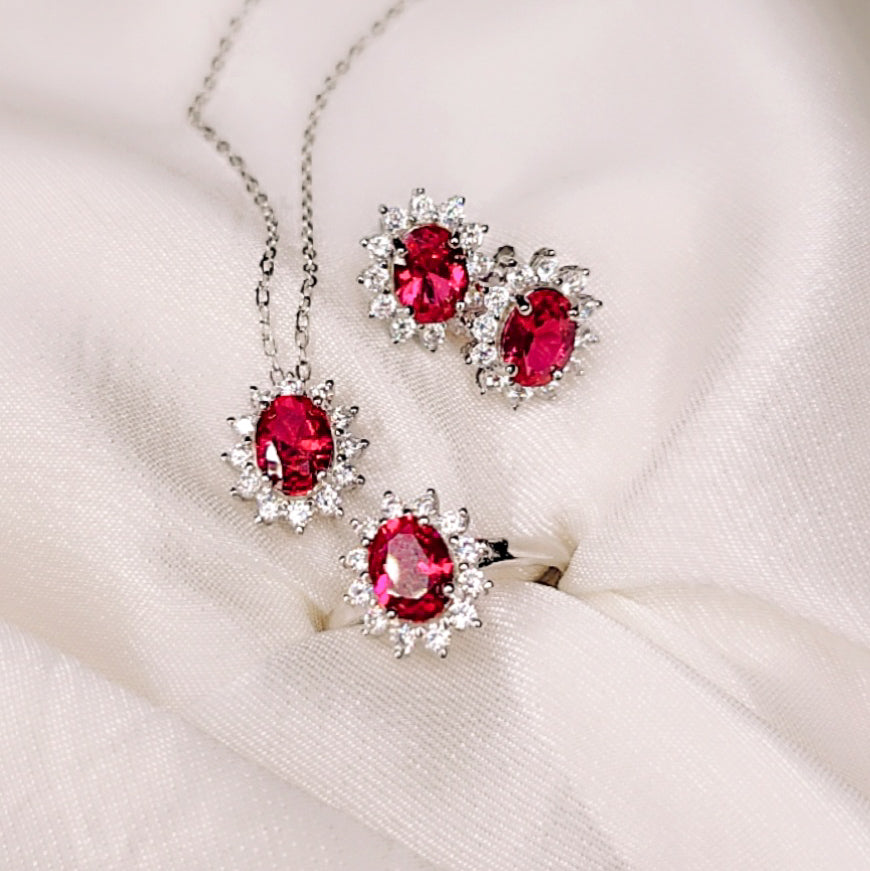 Collana Red Flower