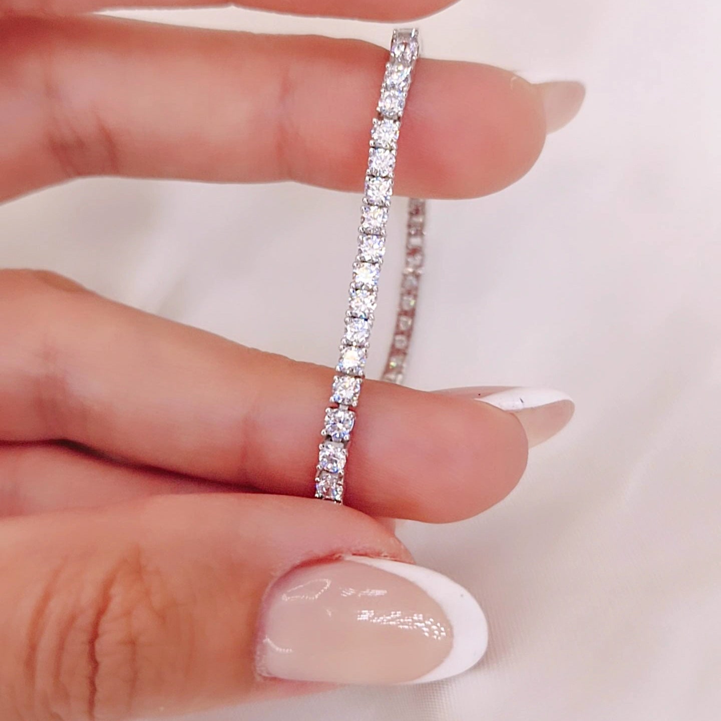 Bracciale Tennis White 3mm