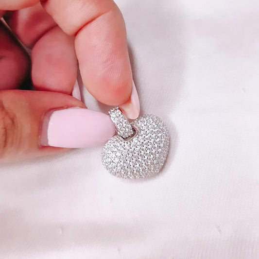 Ciondolo Cuore Bombato