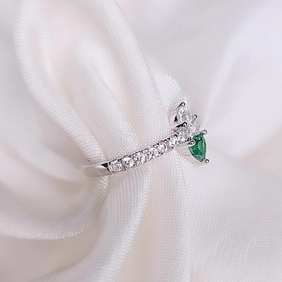 Anello Battito Inverso verde