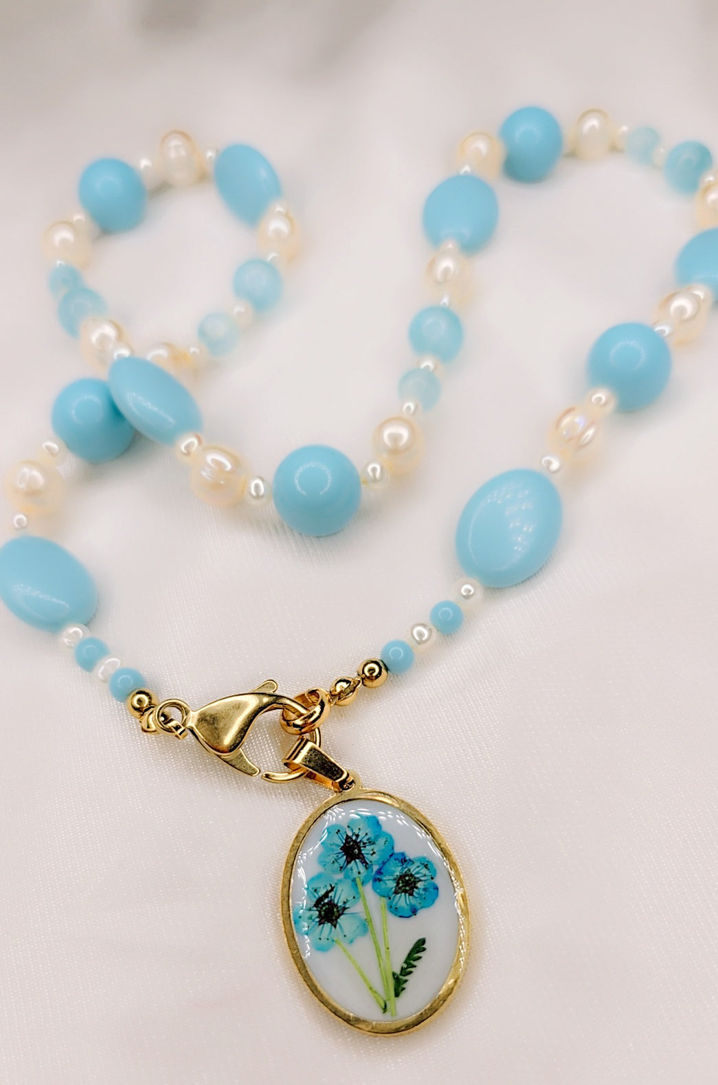 Collana Blue Pearl