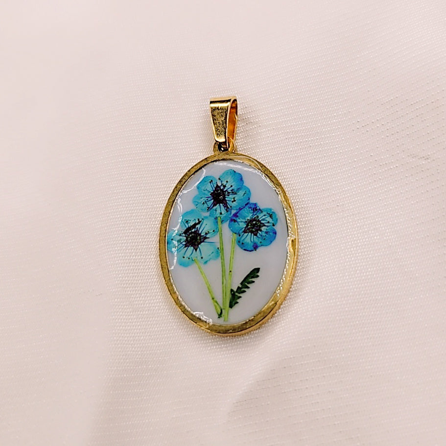 Ciondolo Blue Flowers