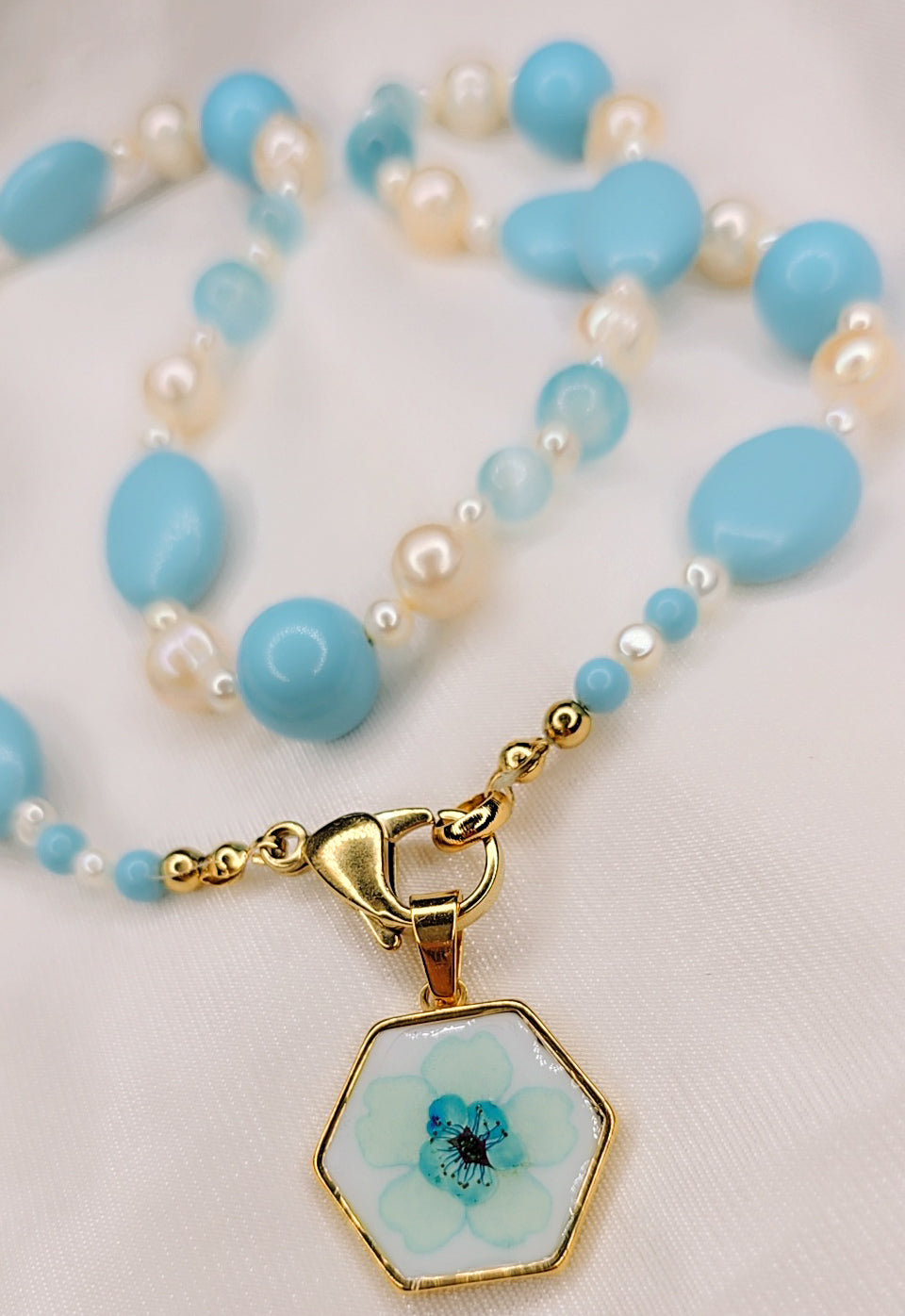 Collana Blue Pearl