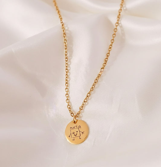 Piastrina tonda charms