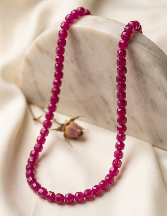 Collana Giada Ruby