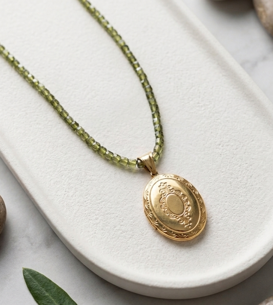 Collana Zirconi Grezzi Green