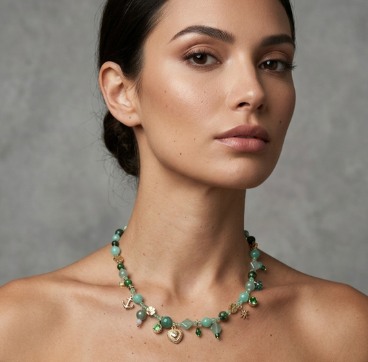 Collana Green Charms