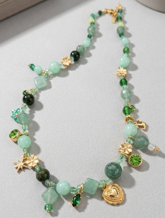 Collana Green Charms