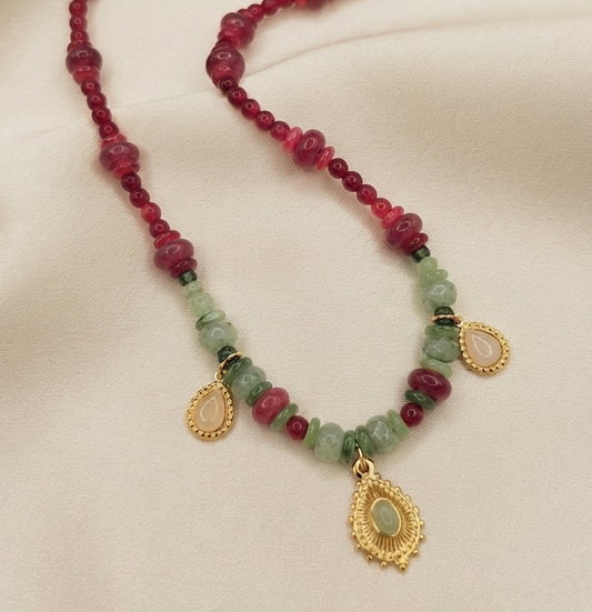 Collana Ruby Blossom
