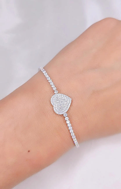 Bracciale Tennis Heart