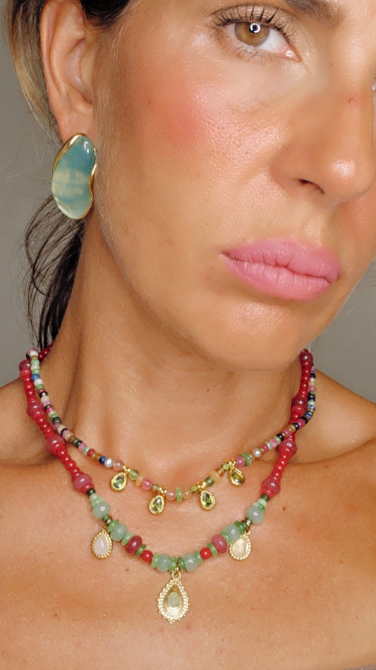 Collana Ruby Blossom