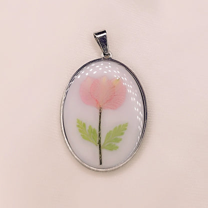 Ciondolo Big Roseline silver