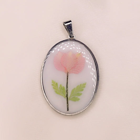 Ciondolo Big Roseline silver