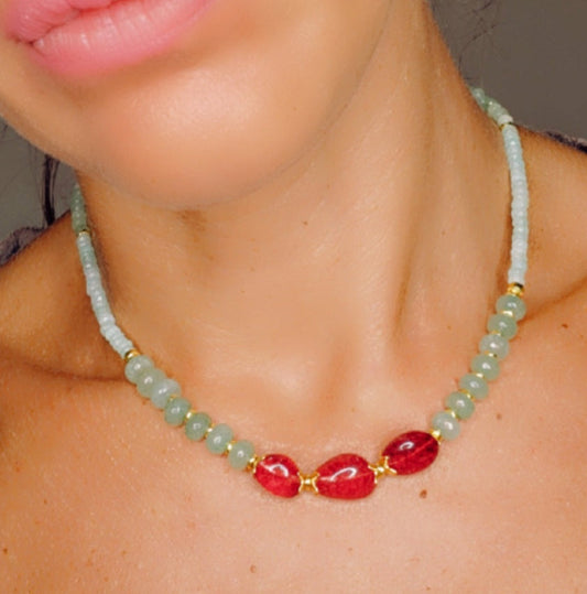Collana Garnet Glow