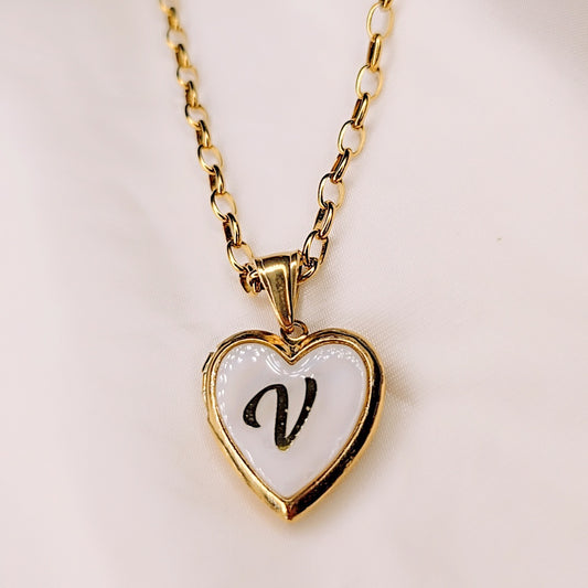 Collana White Heart