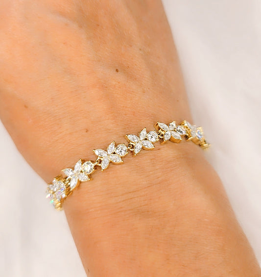 Bracciale Sparkly Flowers