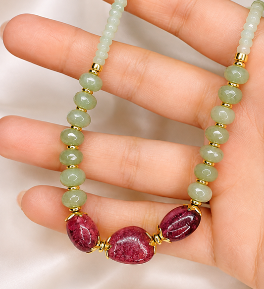 Collana Garnet Glow