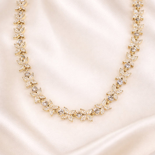 Collana Tennis Fiore