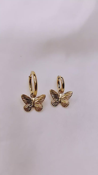 Orecchini Hoops Butterfly