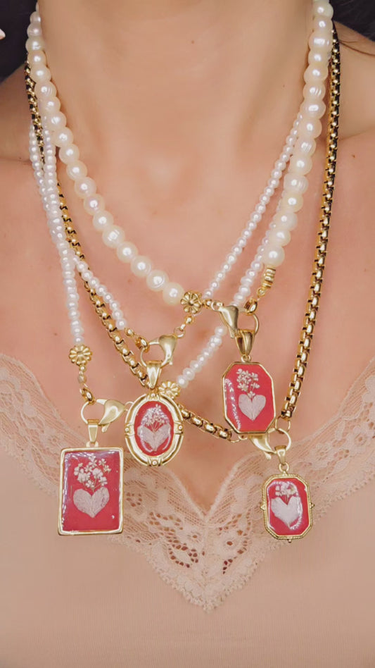 Ciondolo Promessa Di Luce red