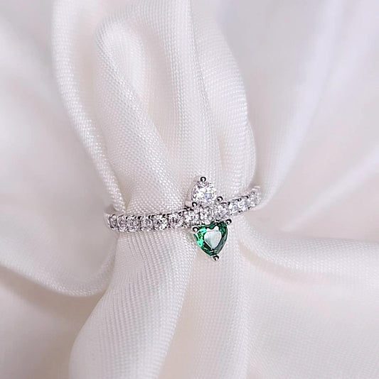 Anello Battito Inverso verde