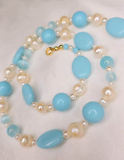 Collana Blue Pearl
