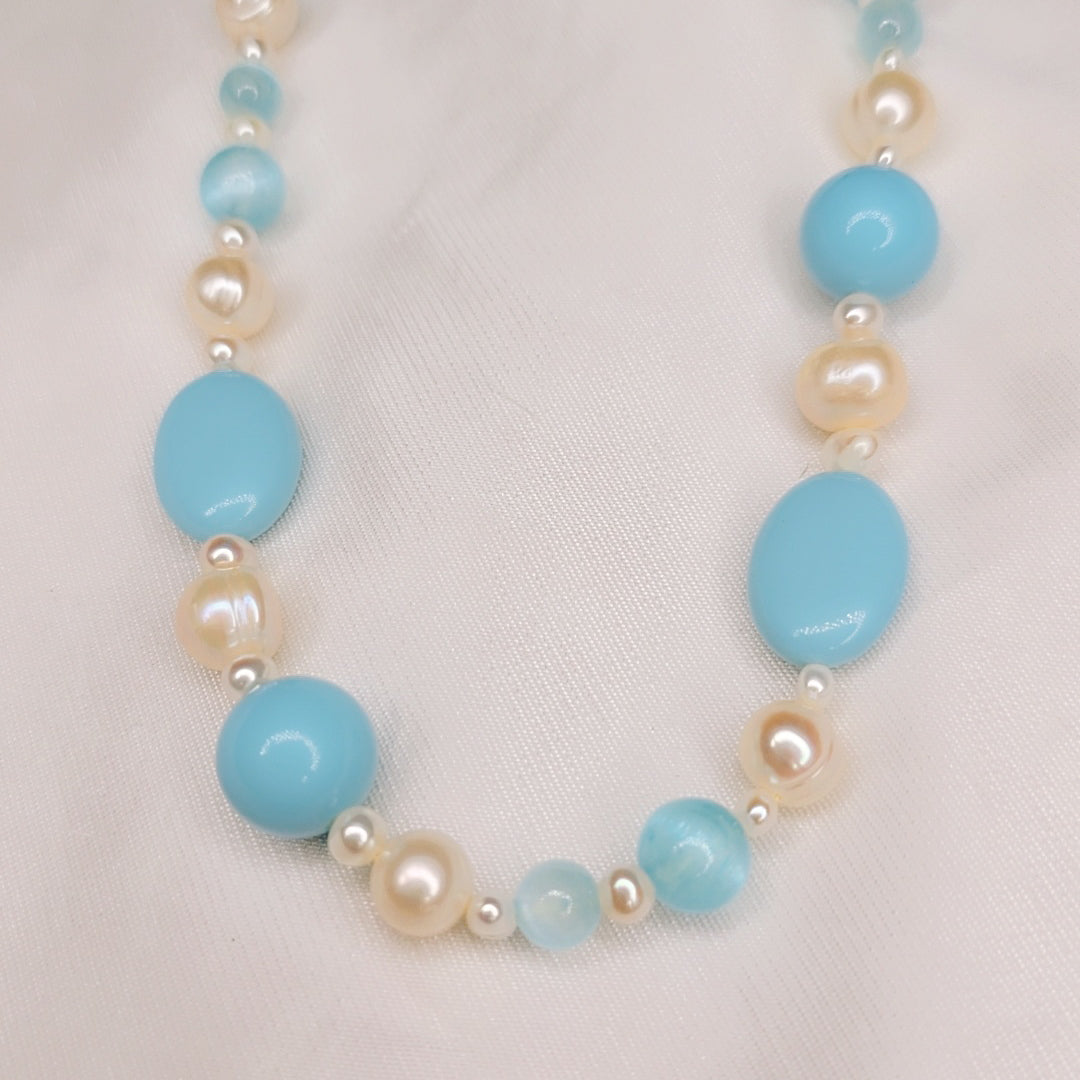 Collana Blue Pearl