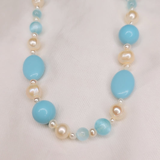 Collana Blue Pearl