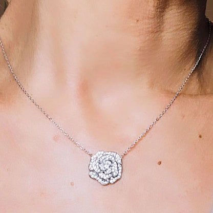 Collana Flower argento