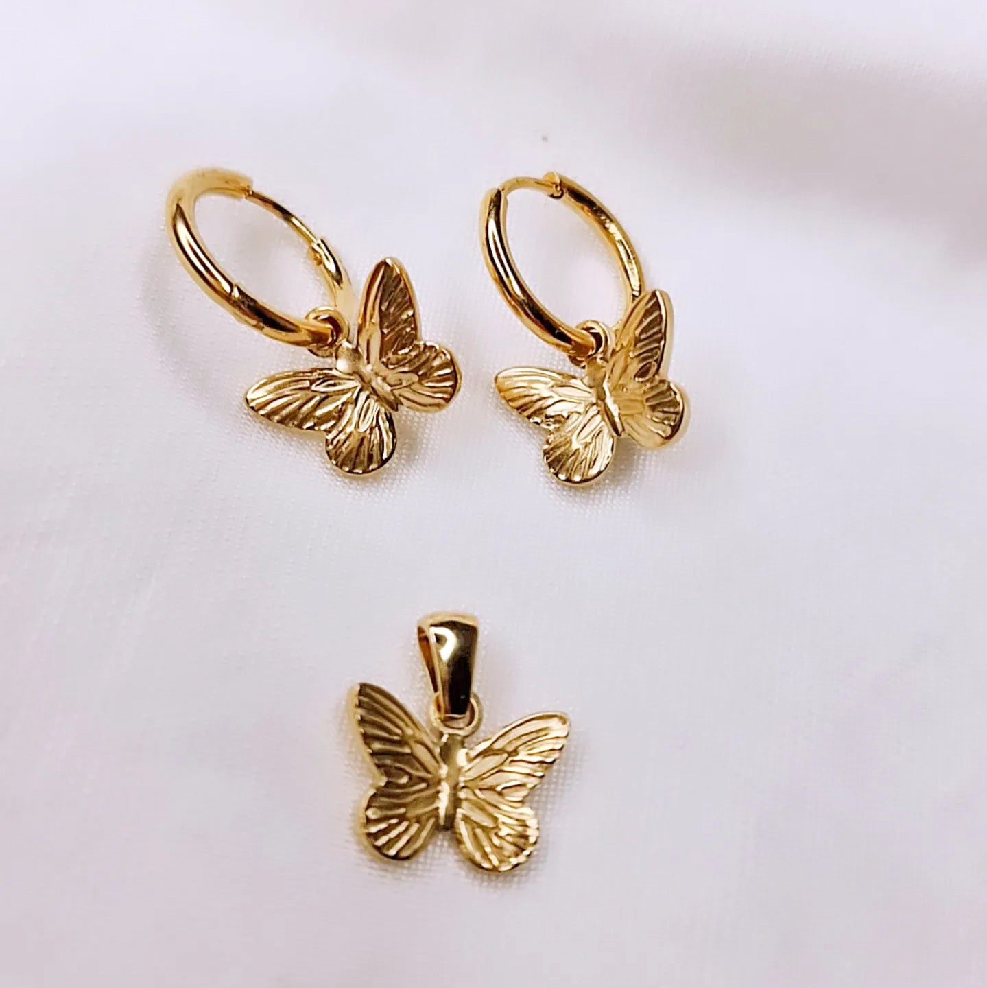 Orecchini Hoops Butterfly